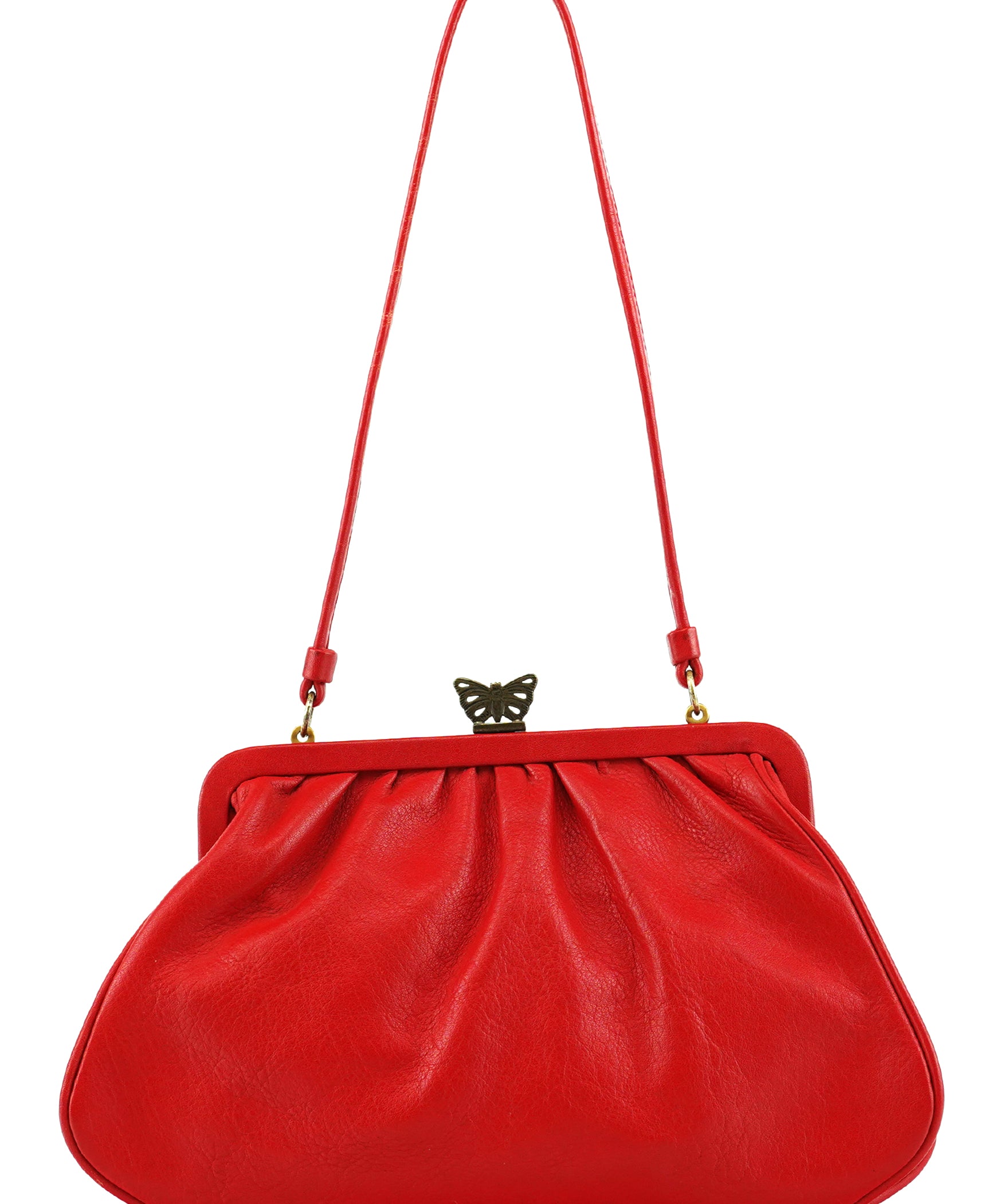 Marc Jacobs Red Leather Butterfly Shoulder Bag
