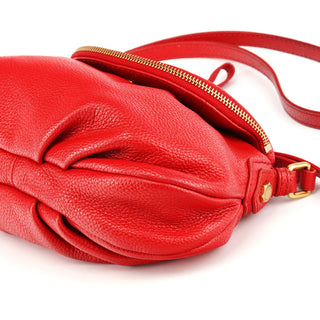 Marc Jacobs Red Leather Classic Q Baby Groovee Crossbody Bag