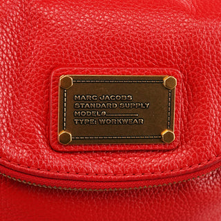 Marc Jacobs Red Leather Classic Q Baby Groovee Crossbody Bag