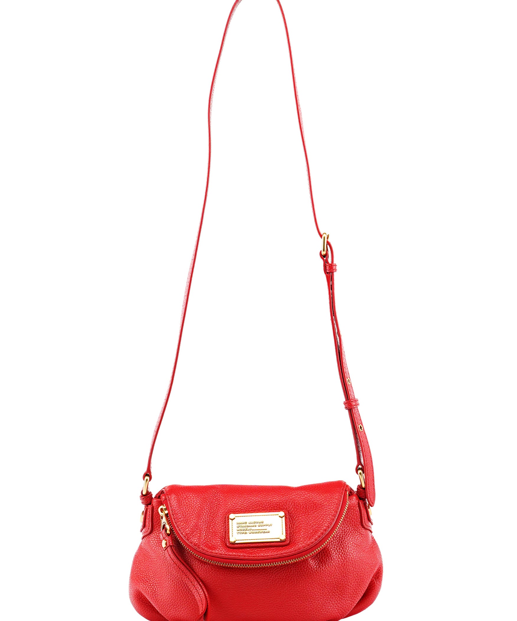 Marc Jacobs Red Leather Classic Q Baby Groovee Crossbody Bag