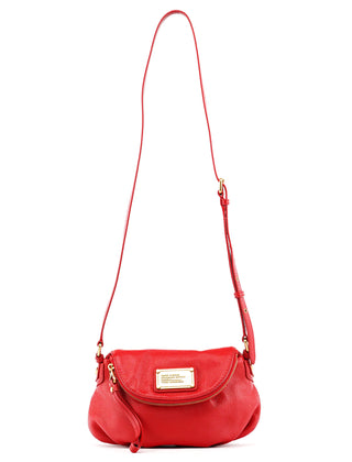 Marc Jacobs Red Leather Classic Q Baby Groovee Crossbody Bag