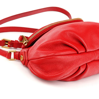 Marc Jacobs Red Leather Classic Q Baby Groovee Crossbody Bag