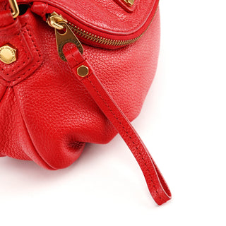 Marc Jacobs Red Leather Classic Q Baby Groovee Crossbody Bag