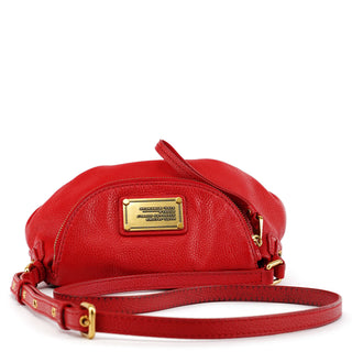 Marc Jacobs Red Leather Classic Q Baby Groovee Crossbody Bag