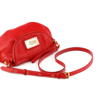 Marc Jacobs Red Leather Classic Q Baby Groovee Crossbody Bag