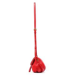 Marc Jacobs Red Leather Classic Q Baby Groovee Crossbody Bag