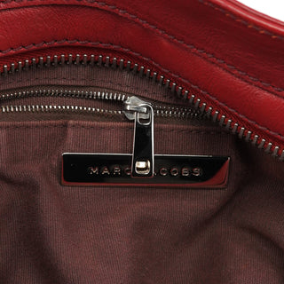 Marc Jacobs Red Leather Pocket Tote Bag