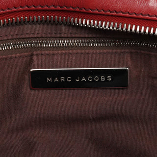 Marc Jacobs Red Leather Pocket Tote Bag