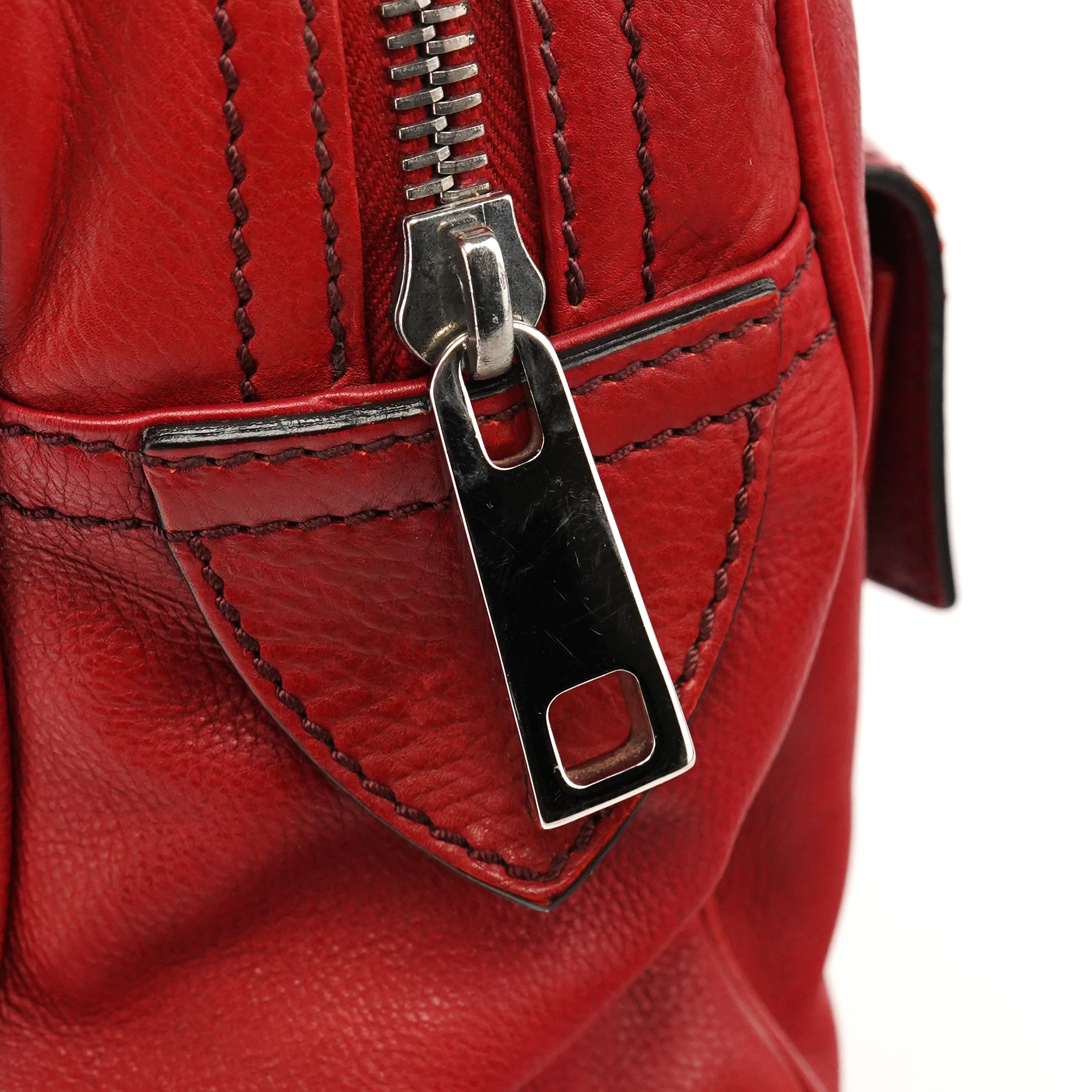 Marc Jacobs Red Leather Venetia Tote Bag