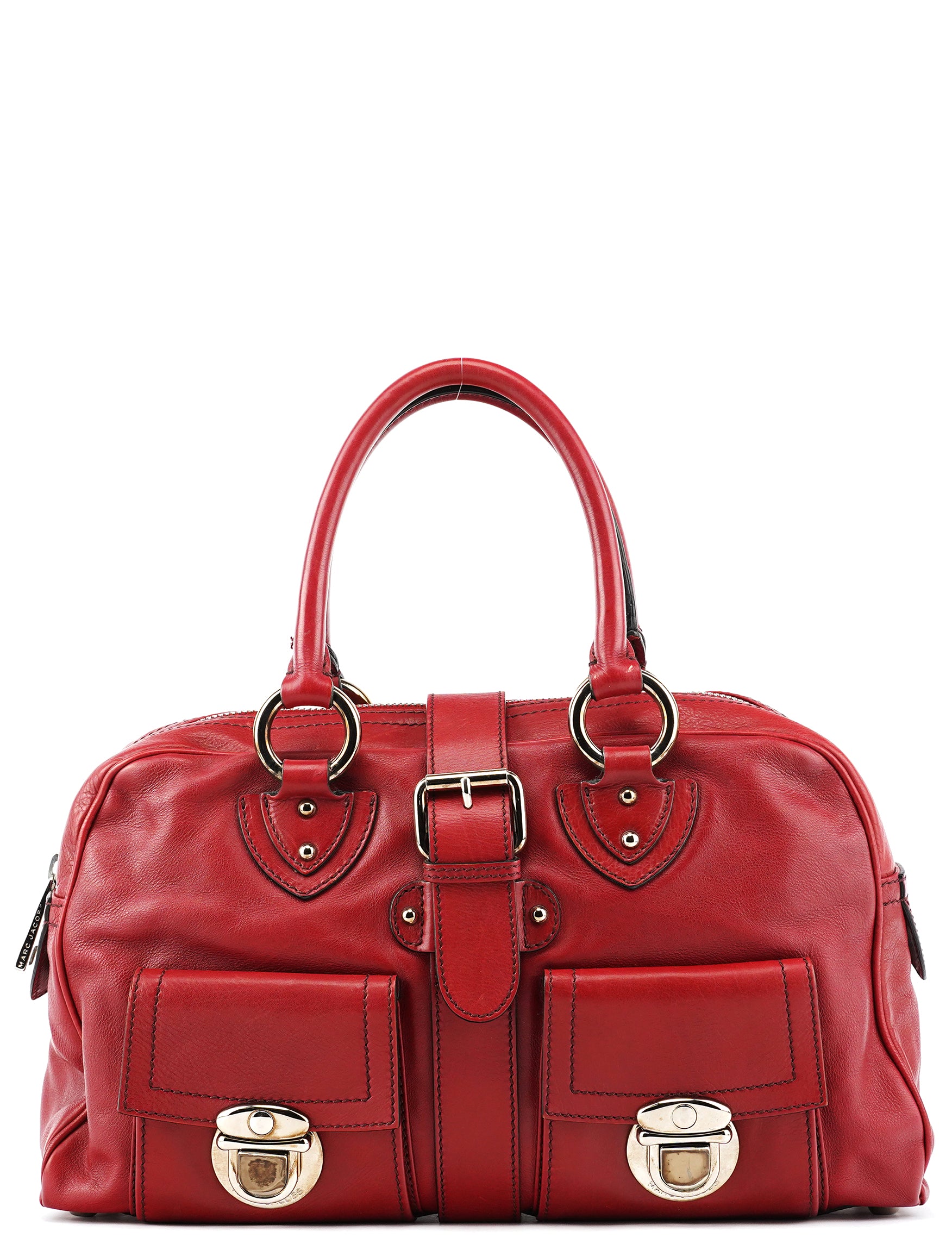 Marc Jacobs Red Leather Venetia Tote Bag