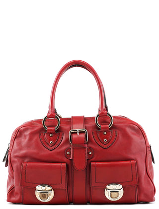 Marc Jacobs Red Leather Venetia Tote Bag
