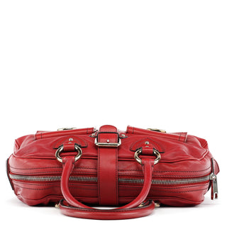Marc Jacobs Red Leather Venetia Tote Bag