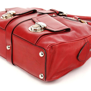 Marc Jacobs Red Leather Venetia Tote Bag