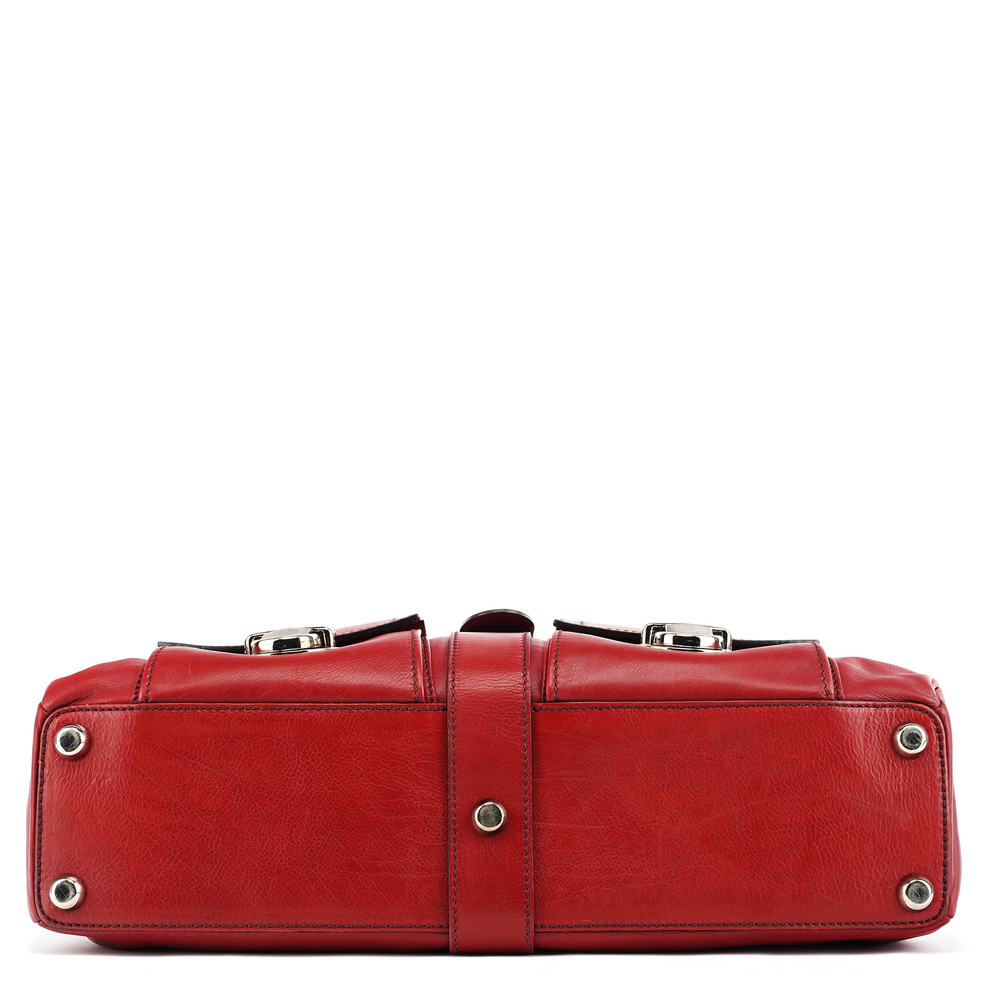 Marc Jacobs Red Leather Venetia Tote Bag