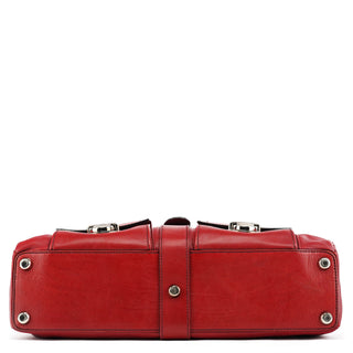 Marc Jacobs Red Leather Venetia Tote Bag