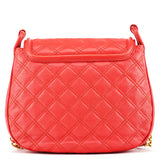 Marc Jacobs Red Quilted Leather Buckle Chain Crossbody Bag