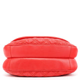 Marc Jacobs Red Quilted Leather Buckle Chain Crossbody Bag