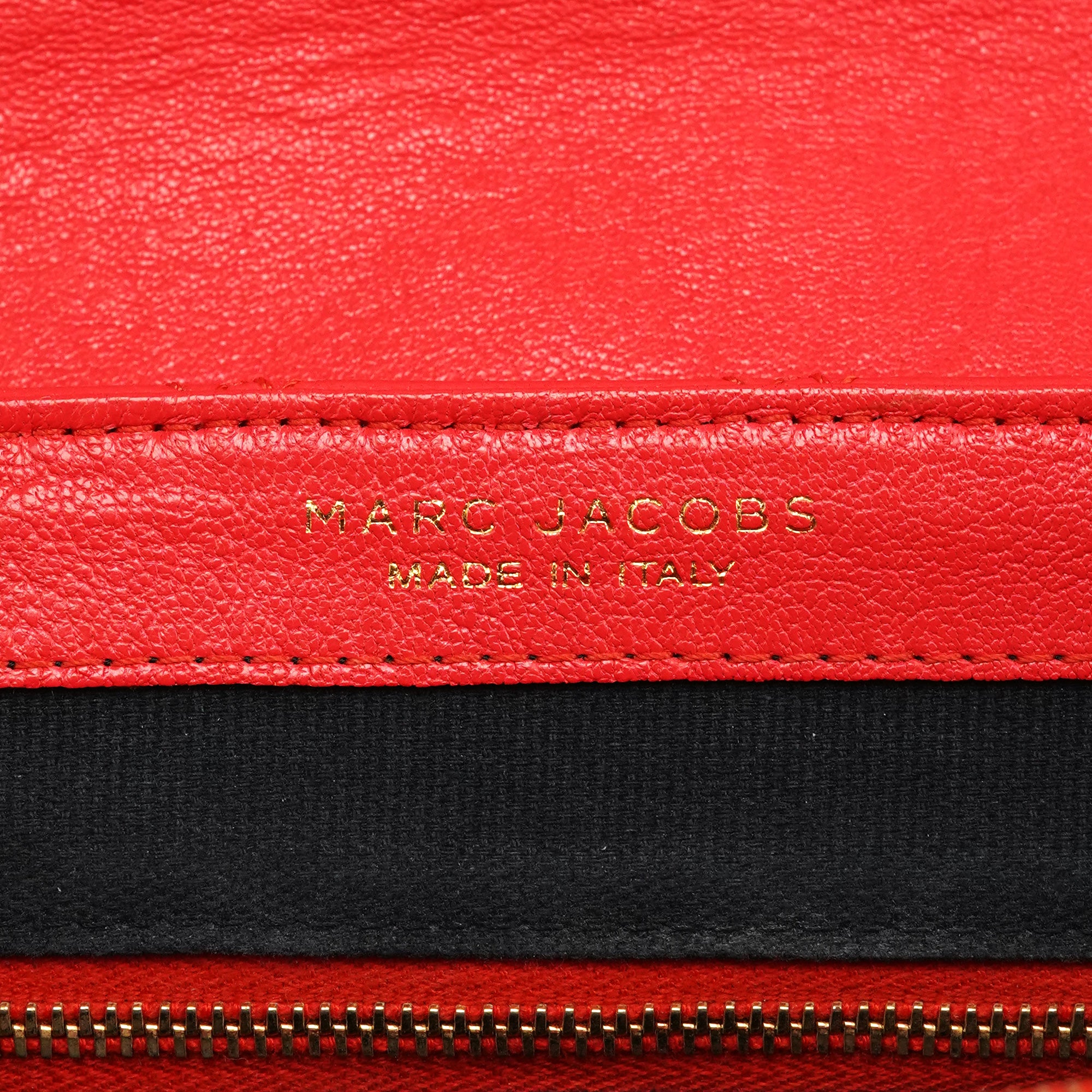 Marc Jacobs Red Quilted Leather Buckle Chain Crossbody Bag