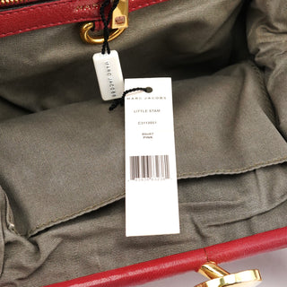 Marc Jacobs Red Quilted Leather Little Stam Shoulder Bag