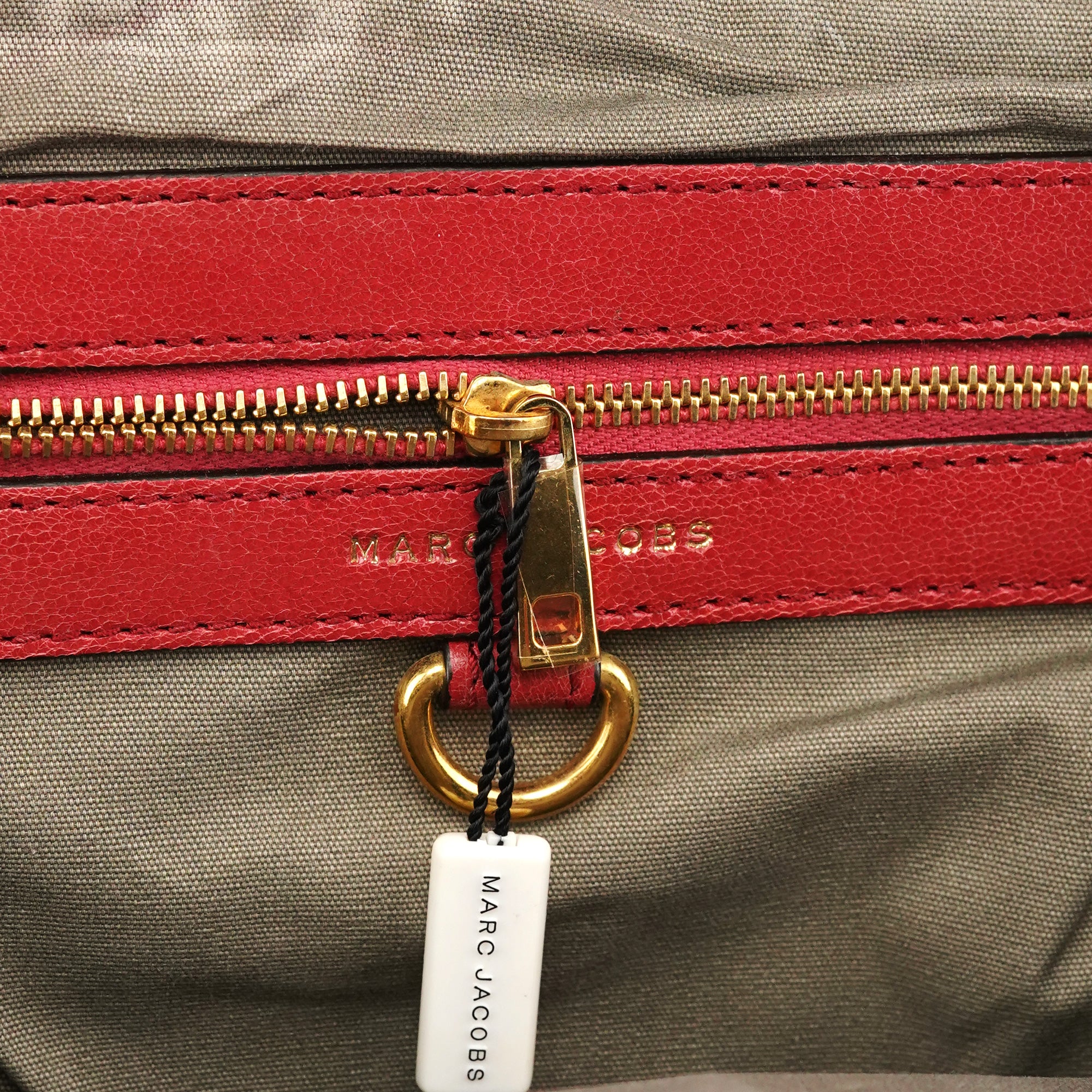 Marc Jacobs Red Quilted Leather Little Stam Shoulder Bag