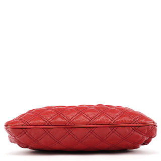 Marc Jacobs Red Quilted Leather Little Stam Shoulder Bag