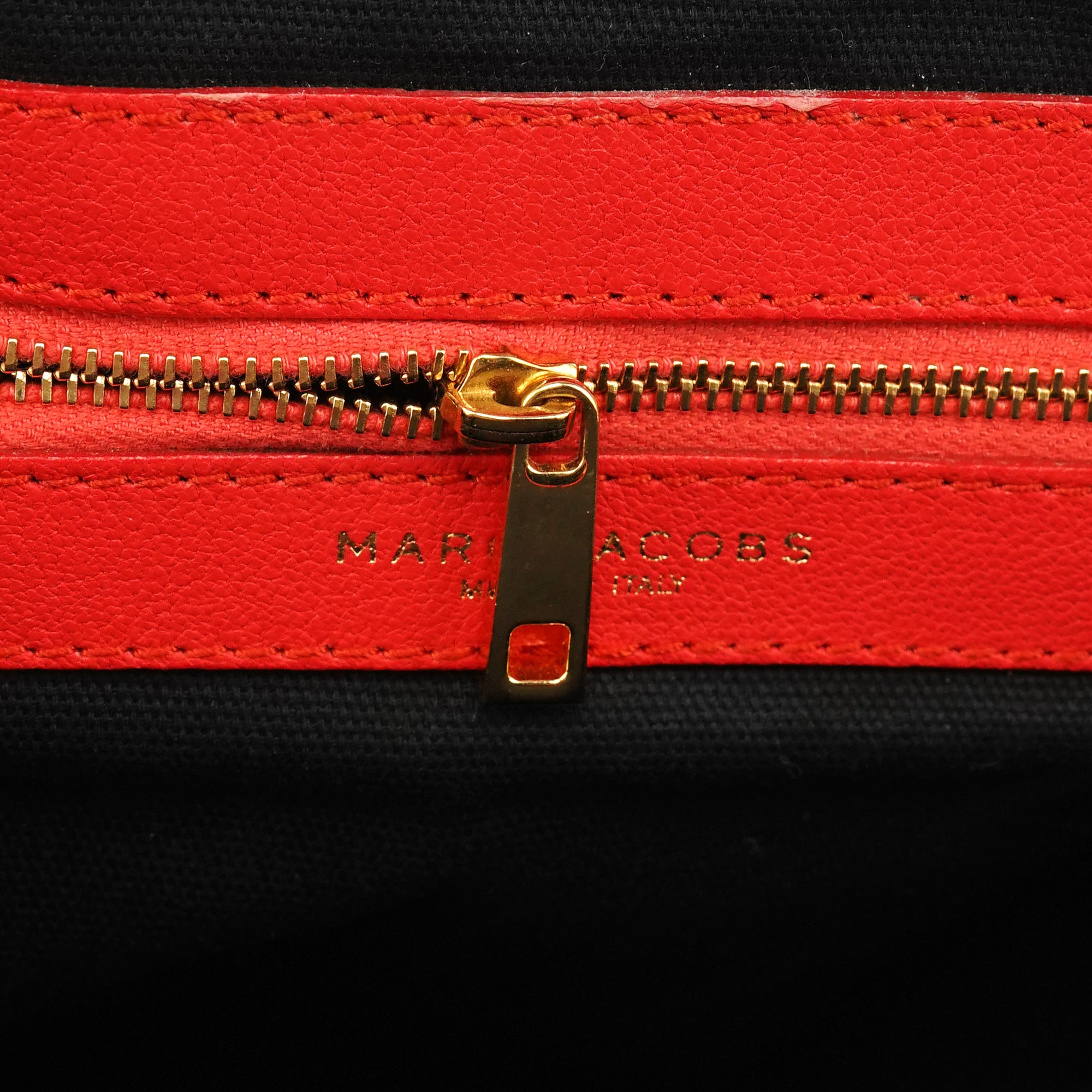 Marc Jacobs Red Quilted Leather Little Stam Shoulder Bag