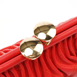 Marc Jacobs Red Quilted Leather Little Stam Shoulder Bag