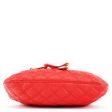 Marc Jacobs Red Quilted Leather Little Stam Shoulder Bag