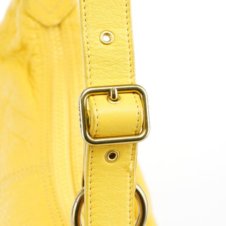Marc Jacobs Yellow Leather Pocket Shoulder Bag