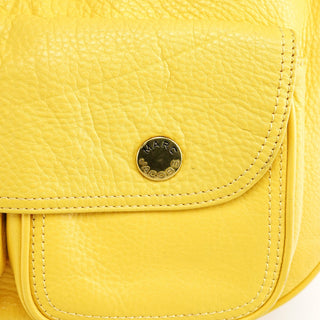 Marc Jacobs Yellow Leather Pocket Shoulder Bag