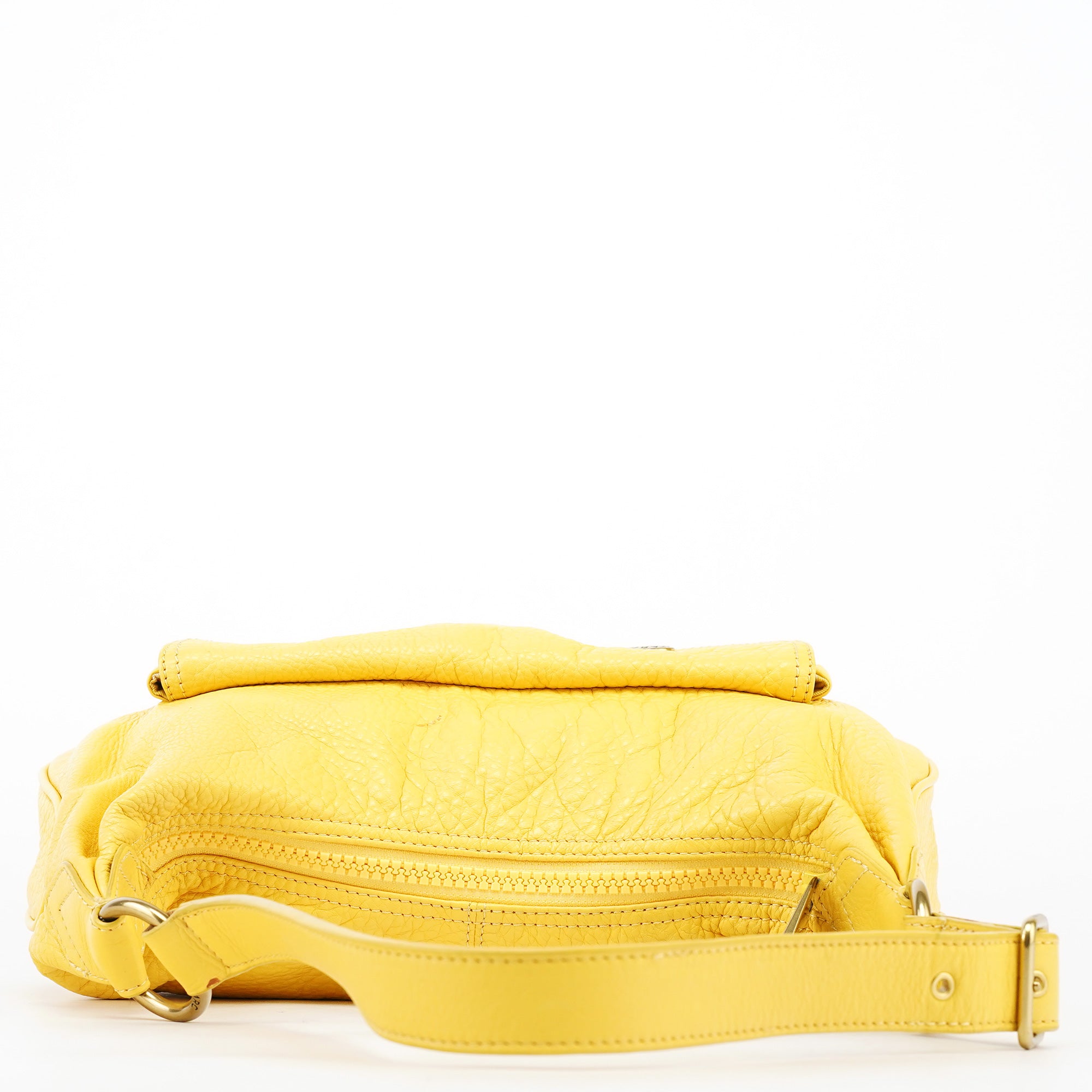 Marc Jacobs Yellow Leather Pocket Shoulder Bag