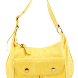 Marc Jacobs Yellow Leather Pocket Shoulder Bag