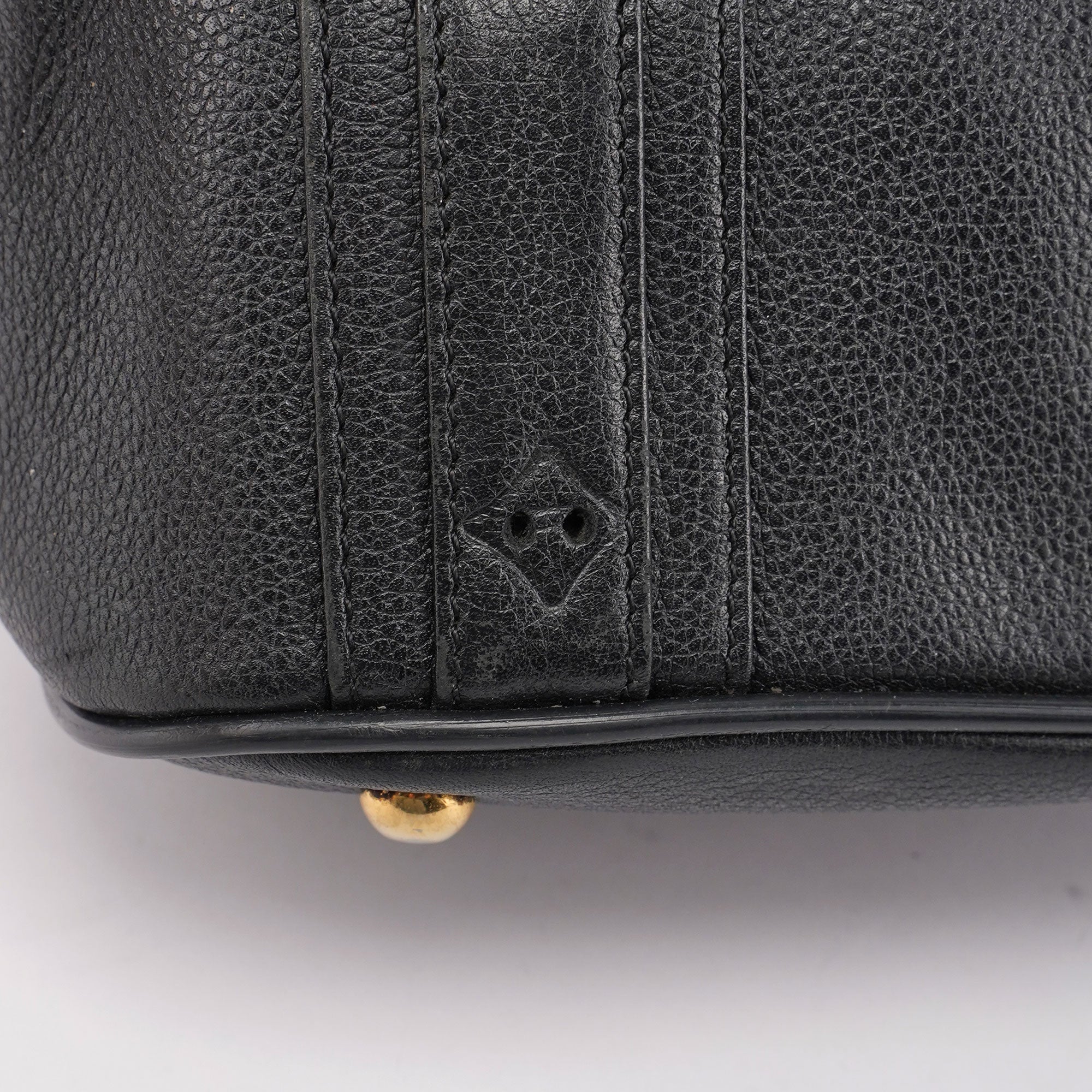 MCM Black Leather Mini Tote