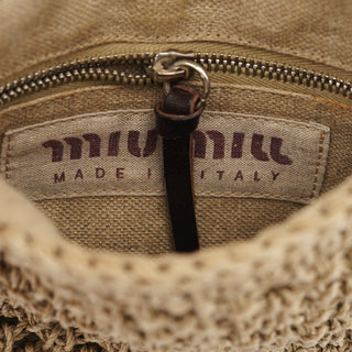 Miu Miu 1994 Campaign Woven Raffia Crossbody Bag