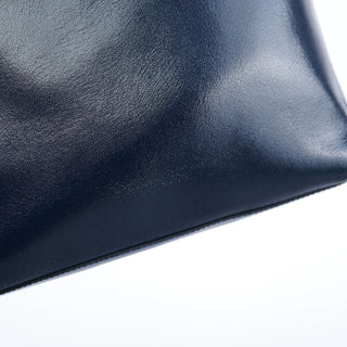 Miu Miu 1999 Navy Leather Pouch Tote Bag