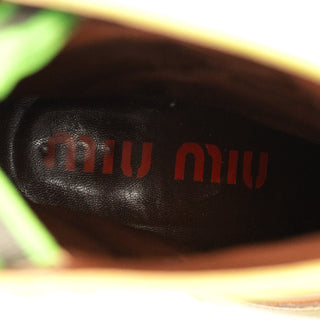 Miu Miu 1999 Runway Python Leather Western Boots