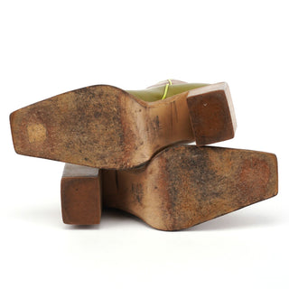 Miu Miu 1999 Runway Python Leather Western Boots