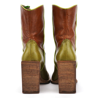 Miu Miu 1999 Runway Python Leather Western Boots