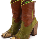 Miu Miu 1999 Runway Westernstiefel aus Pythonleder