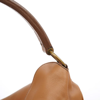 Miu Miu 2003 Light Brown Leather Shoulder Bag