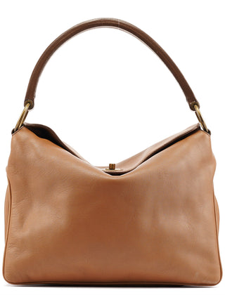 Miu Miu 2003 Light Brown Leather Shoulder Bag