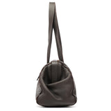 Miu Miu Anthracite Leather Studded Belt Tote Bag