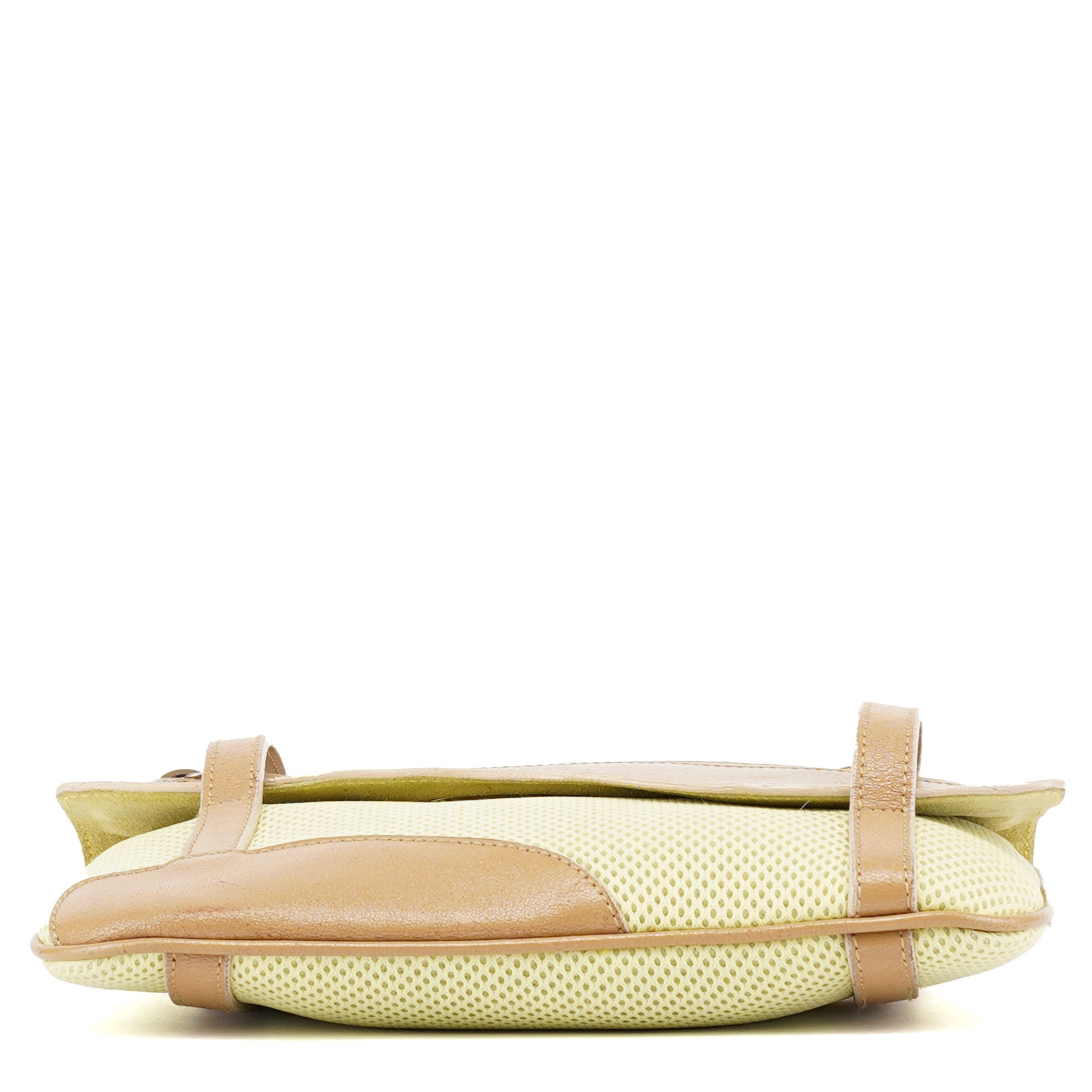 Miu Miu Sac cabas en résille beige et marron