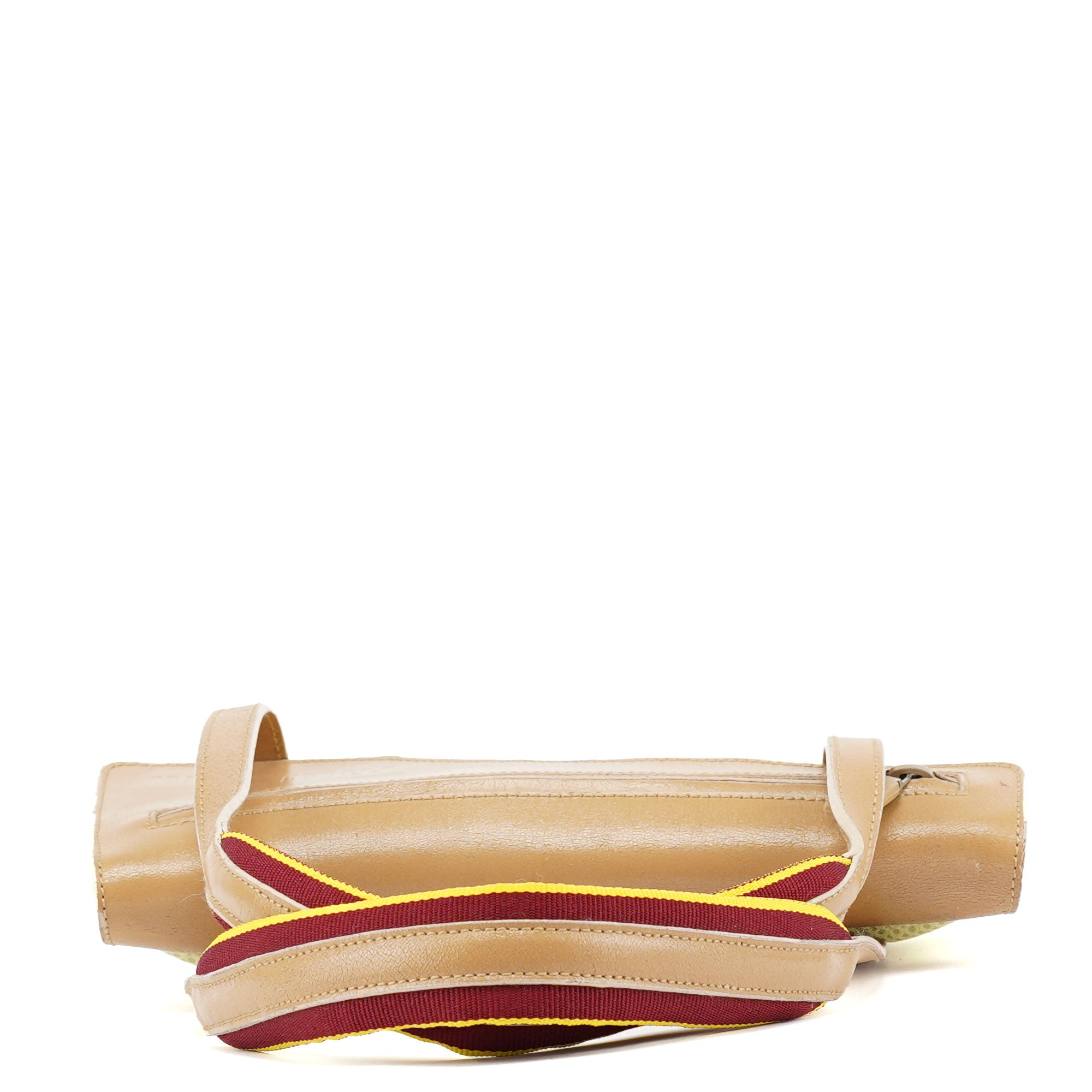Miu Miu Sac cabas en résille beige et marron