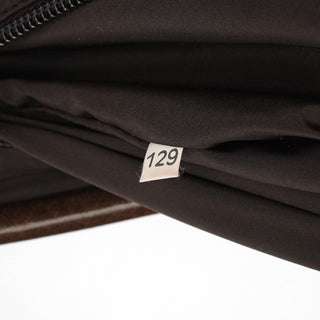 Miu Miu Beige Brown Wool Leather Clutch Tote Bag