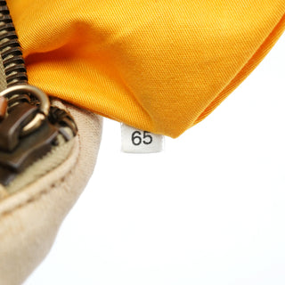 Miu Miu Beige Canvas Belt Shoulder Bag