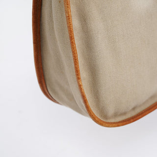 Miu Miu Beige Canvas Belt Shoulder Bag