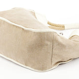 Miu Miu Beige Canvas Floral Appliqué Shoulder Bag