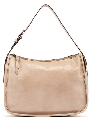 Miu Miu Beige Lambskin Hobo Shoulder Bag