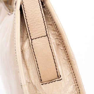 Miu Miu Beige Lambskin Hobo Shoulder Bag